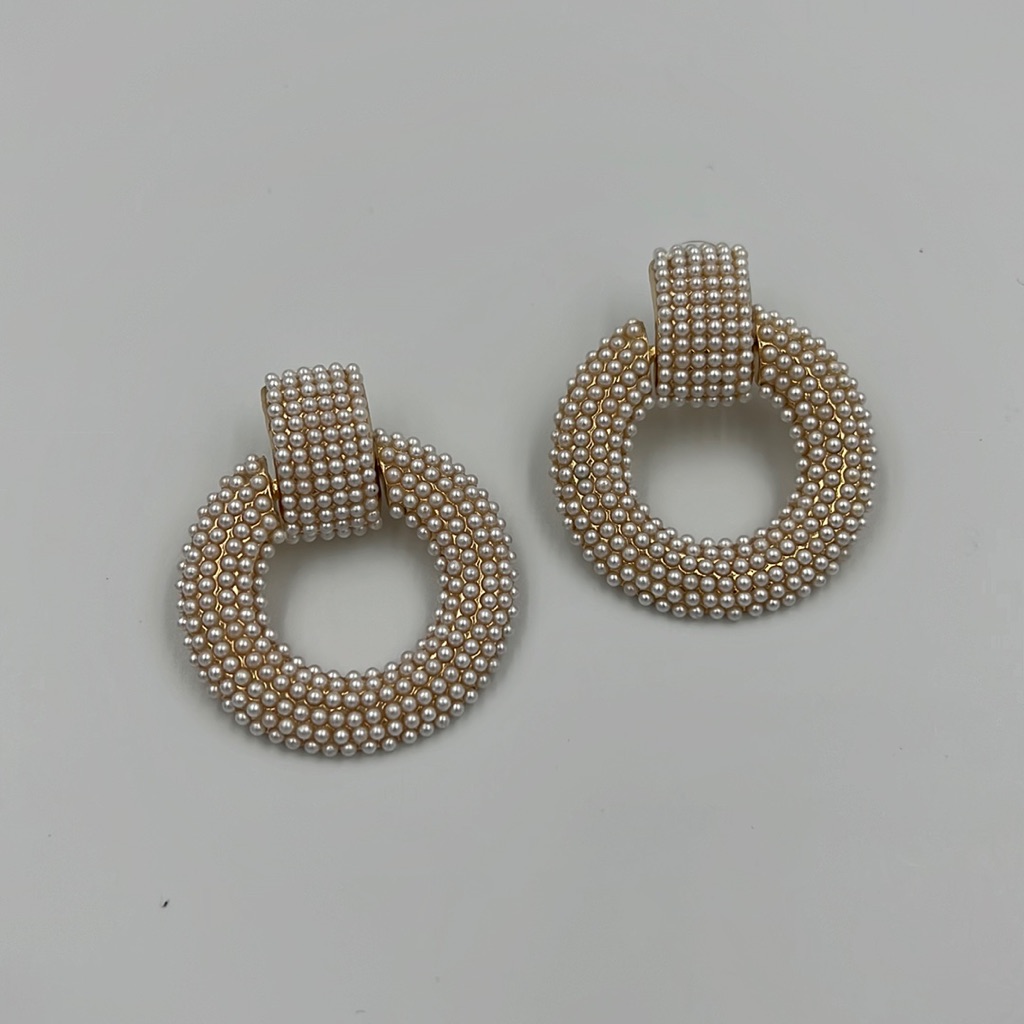 New Gold Pearl Drop Earrings Beautiful